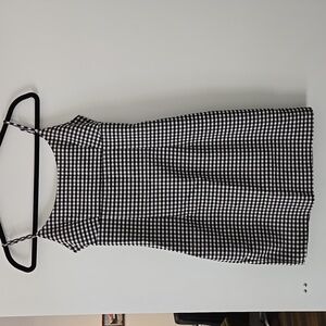 Dynamite| Cute Classic Black & White Checkered Gingham Mini Dress Sz S